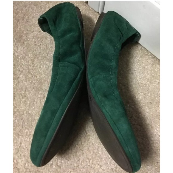 Tory Burch size 6.5 eddie flats green - Picture 3 of 8
